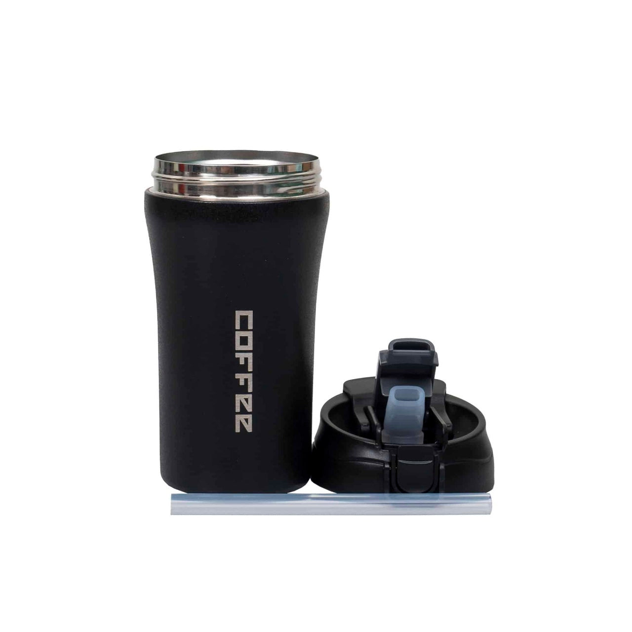 Termos interior inox 400ml cu inchidere ermetica si pai, negru