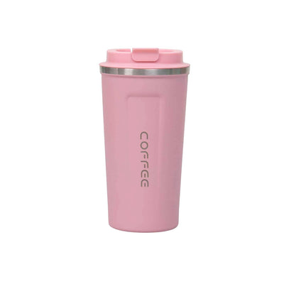 Termos interior inox 500ml, inchidere ermetica, culoare roz
