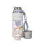 Termos interior inox 700ml cu capac pahar alb, sita si bratara transport
