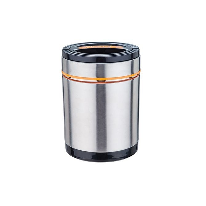 Termos pentru mancare, cu 3 straturi, din inox, capacitate 1, 4L, capac cu inchidere etansa, maner pentru transport, argintiu