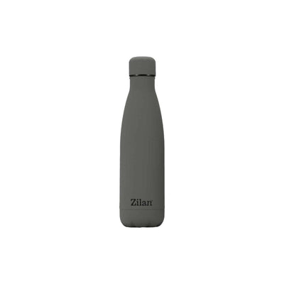 Termos sticla cu interior inox, 500ml, gri, mentine temperatura rece si calda
