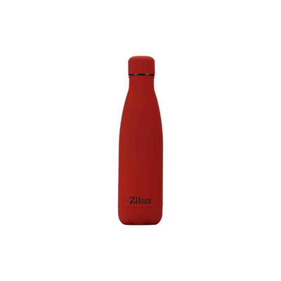 Termos sticla cu interior inox, capacitate 500ml, rosu, pereti dubli