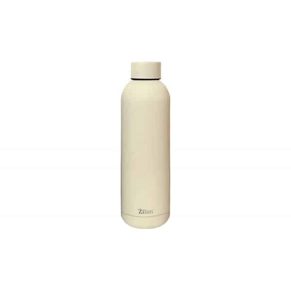 Termos tip sticla, interior inox, capacitate 500ml, crem