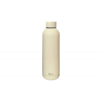 Termos tip sticla, interior inox, capacitate 500ml, crem