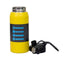 Termos Youth Sports 600ml, interior inox, model sticla, galben