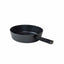 Tigaie adanca aluminiu cu capac 24cm, suprafata antiaderenta gri inchis