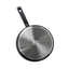 Tigaie adanca aluminiu cu capac 24cm, suprafata antiaderenta gri inchis