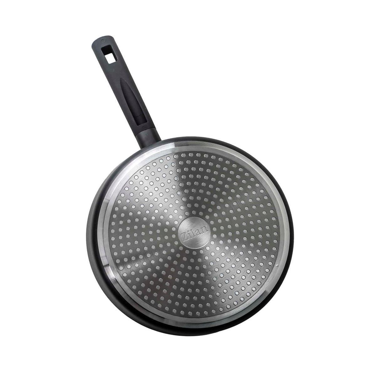Tigaie adanca aluminiu cu capac 24cm, suprafata antiaderenta gri inchis