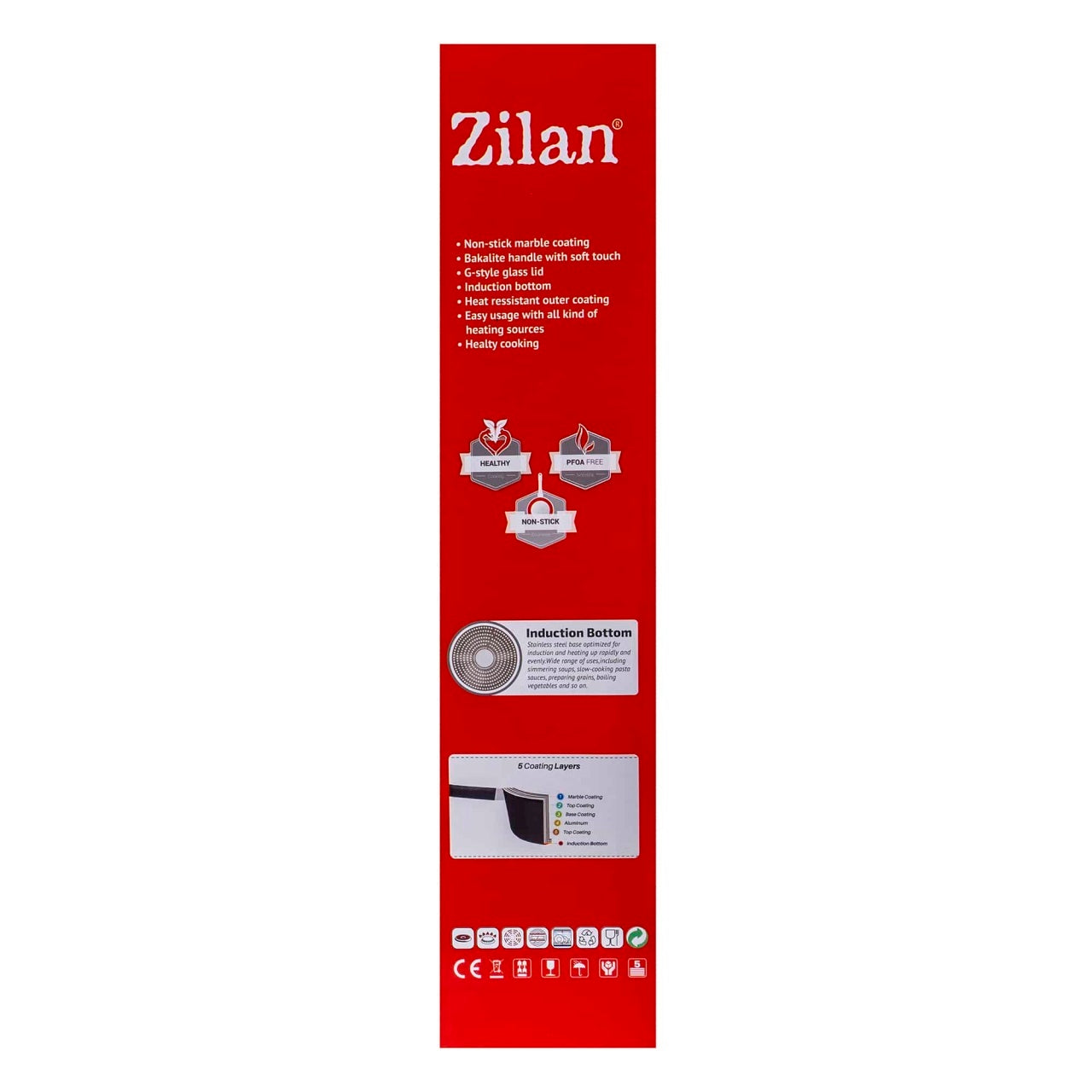 Tigaie adanca aluminiu cu capac 26cm, suprafata antiaderenta, maner fix