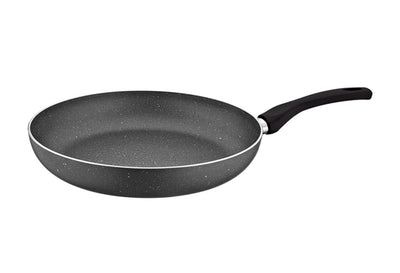 Tigaie aluminiu 24 cm, gri, maner fix, pentru gaz