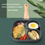 Tigaie cu 2 forme pentru oua si mini grill, antiaderenta, cu maner rece, compatibila cu toate sursele de caldura, gri