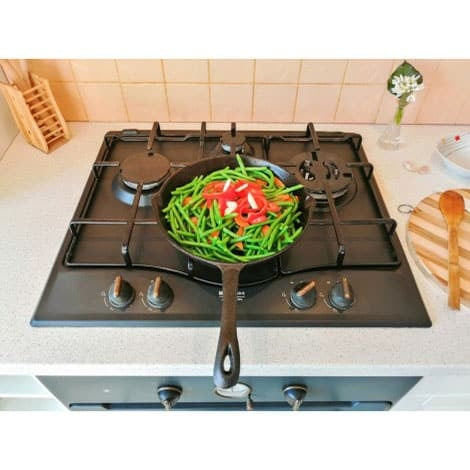 Tigaie fonta pura diametru 24 cm, capacitate mare calorica