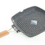 Tigaie grill 28 cm, aluminiu cu interior granit, maner pliabil, compatibila inductie