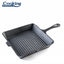 Tigaie grill din fonta pura, 25x4.7 cm, compatibila inductie si cuptor cu microunde