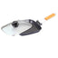 Tigaie grill FOXMAG24, cu capac de sticla, diametru 24 cm, negru