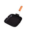 Tigaie grill FOXMAG24, cu capac de sticla, diametru 24 cm, negru
