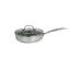 Tigaie inalta din inox, antiaderent, diametru 26 cm cu capac din sticla