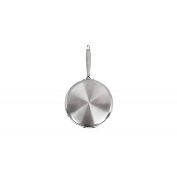 Tigaie inalta din inox, antiaderent, diametru 26 cm cu capac din sticla