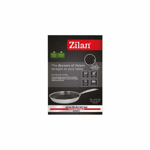 Tigaie inox antiaderenta, 20 cm, compatibila cu inductie, capacitate 1L