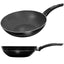 Tigaie wok aluminiu 28 cm cu strat neaderent si coada ebonita, neagra