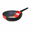 Tigaie wok aluminiu 28 cm, interior granit, maner soft touch, adancime 9 cm