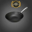 Tigaie wok fonta usoara tip fagure, diametru 28 cm, maner inox