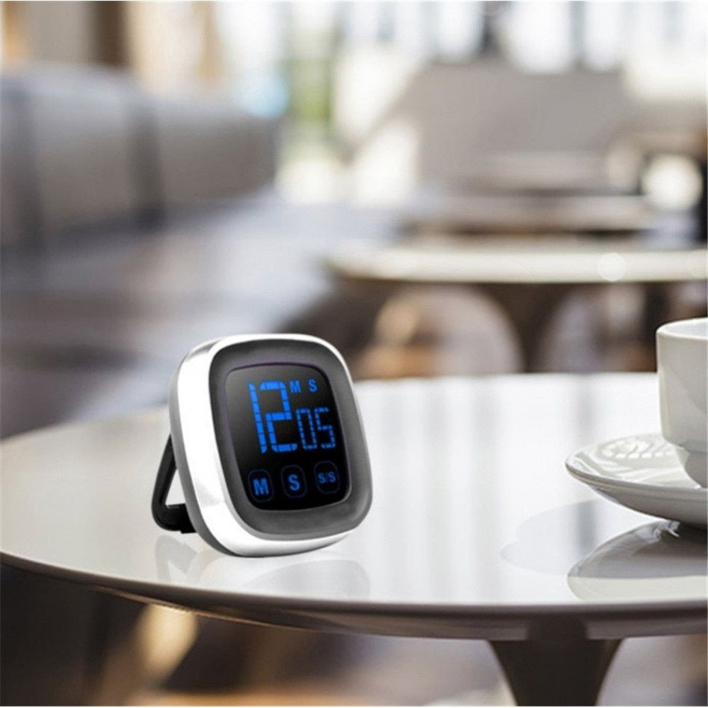 Timer digital cu display FOXMAG24®, prindere magnetica si suport de masa