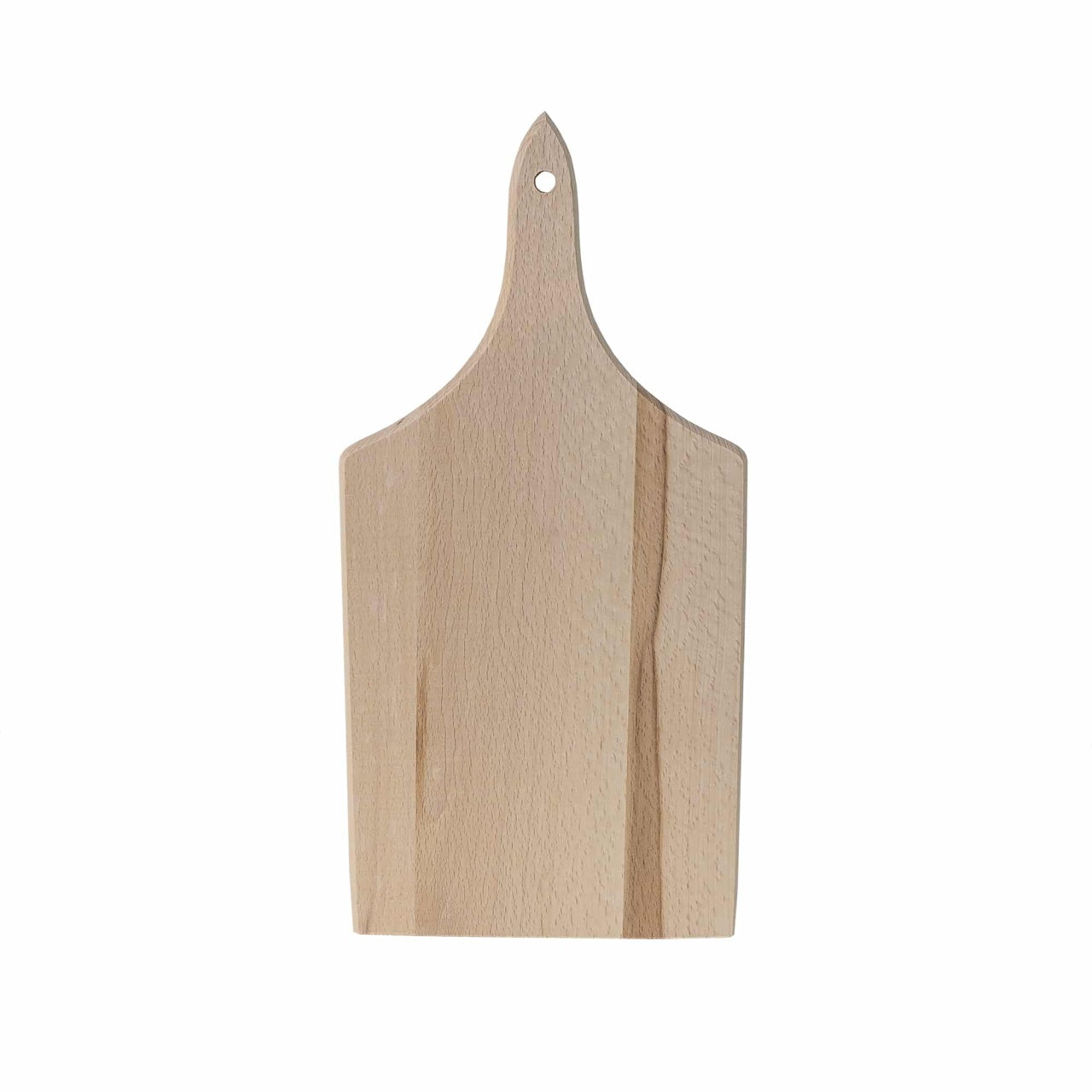 Tocator din fag cu maner, dreptunghiular, 40x20x2 cm, lemn natural