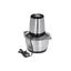 Tocator electric, cu vas din inox, capacitate 2L, putere 250W, cu lame ascutite si durabile, negru/gri