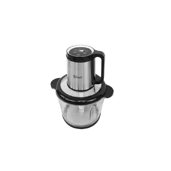 Tocator electric digital inox cu vas sticla 3L, 4 functii presetate, lame titan 500W