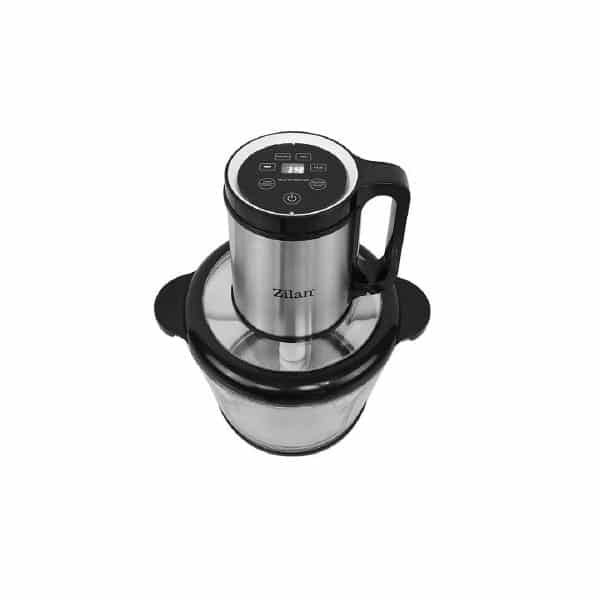Tocator electric digital inox cu vas sticla 3L, 4 functii presetate, lame titan 500W