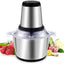 Tocator electric multifunctional, capacitate 2L, putere 250W, cu bol din inox, cu 4 lame din otel inoxidabil, gri