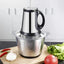 Tocator electric pentru carne si legume, capacitate 5L, 4 lame din otel inoxidabil de inalta calitate, putere 1000 W, recipient din inox, argintiu