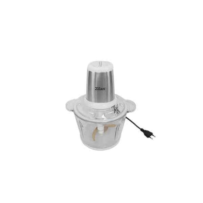 Tocator legume si fructe inox cu vas sticla 3L, 2 viteze + Pulse, 500W