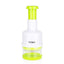 Tocator manual pentru ceapa, 23x9 cm, plastic alb-verde