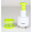 Tocator manual pentru ceapa, 23x9 cm, plastic alb-verde