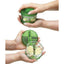 Tocator usturoi, garlic pro, cu 10 lame din otel, verde