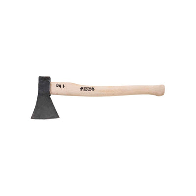 Topor forjat cu coada din lemn, greutate 1 kg, lama 16.5 cm, pentru despicat lemne