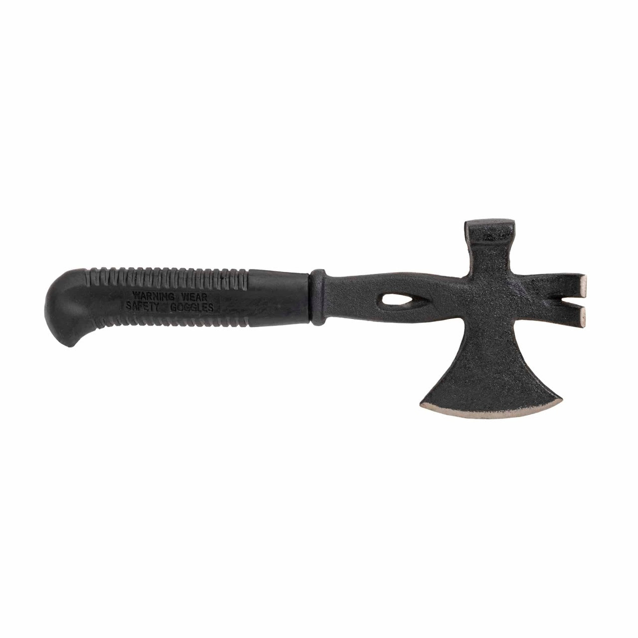 Topor multifunctional pentru camping si drumetii cu maner cauciuc, 940g
