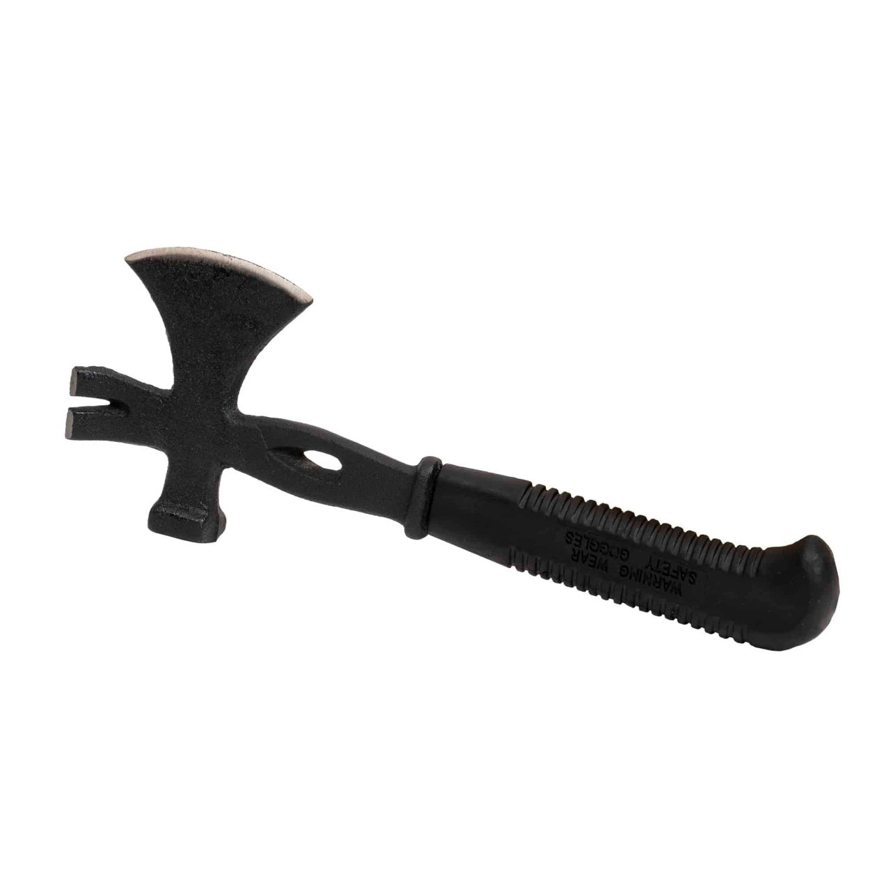 Topor multifunctional pentru camping si drumetii cu maner cauciuc, 940g