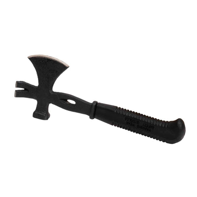 Topor multifunctional pentru camping si drumetii cu maner cauciuc, 940g
