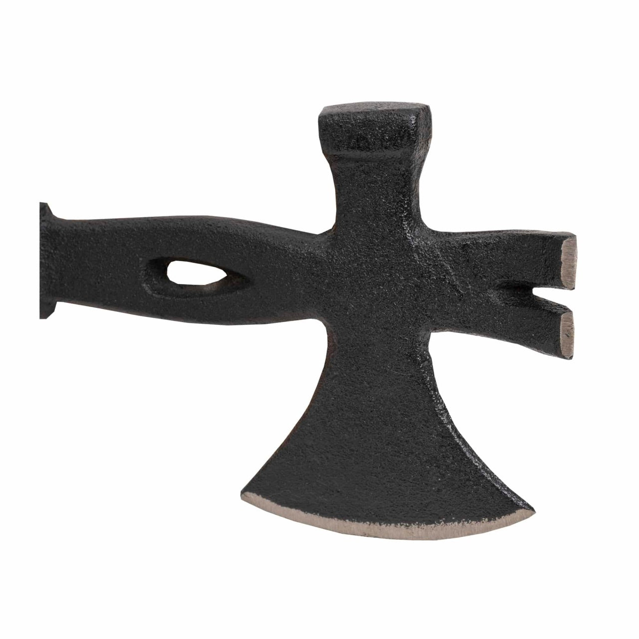 Topor multifunctional pentru camping si drumetii cu maner cauciuc, 940g