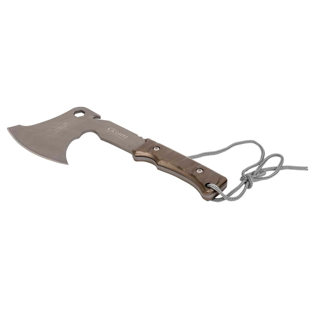 Topor pentru camping si drumetii, cu husa si snur, lama 11 cm, lungime 26.5 cm
