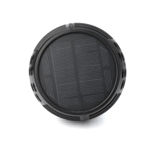 Torta LED Incarcare Solara FOXMAG24, Efect de Flacara, Acumulator Intern, 96 LED-uri, Aprindere Secventiala, Senzor de Lumina, Negru
