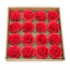 Trandafiri de gradina din sapun, set 16 bucati, parfum fin, rosii