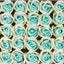 Trandafiri din sapun 2 culori verde fistic-alb, set 50 bucati