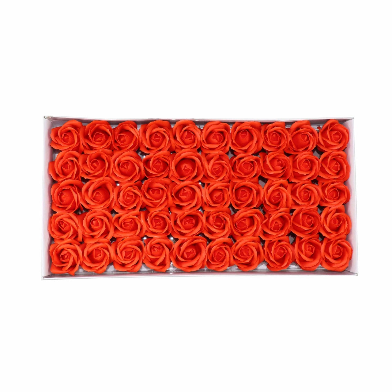 Trandafiri din sapun, set 50 bucati, parfum fin, culoare corai