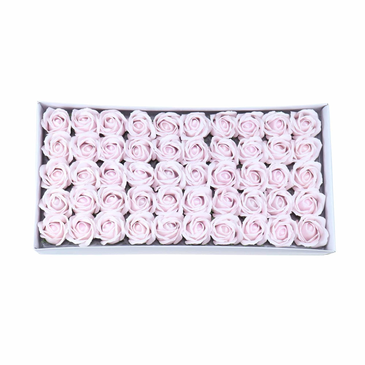 Trandafiri din sapun, set 50 bucati, parfum fin, culoare lila pal