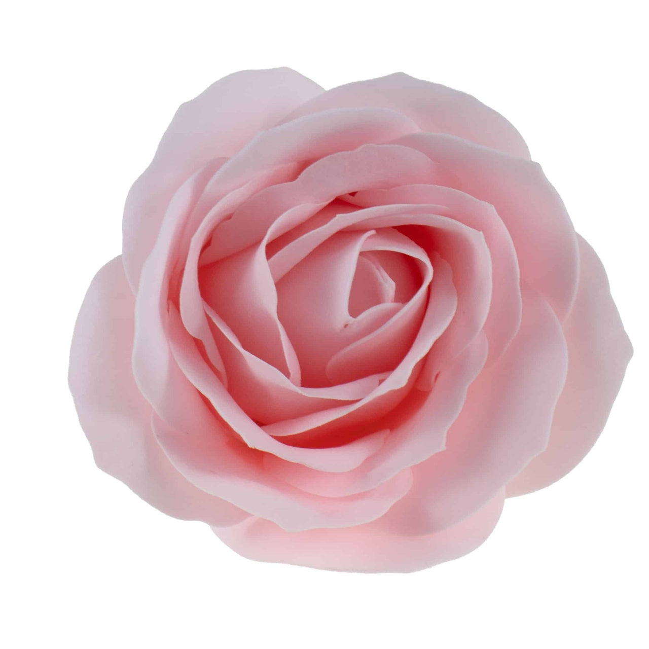 Trandafiri mari din sapun cu parfum fin, set 25 bucati, roz pal