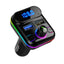 Transmitator FM Bluetooth auto, 5.0, incarcator cu 2 USB, adaptor MP3